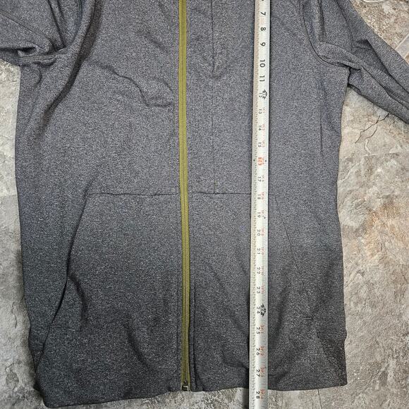 Lululemon Mens Race Run Track Jacket  Dark Gray Gym Finger Size Medium - Picture 5 of 6